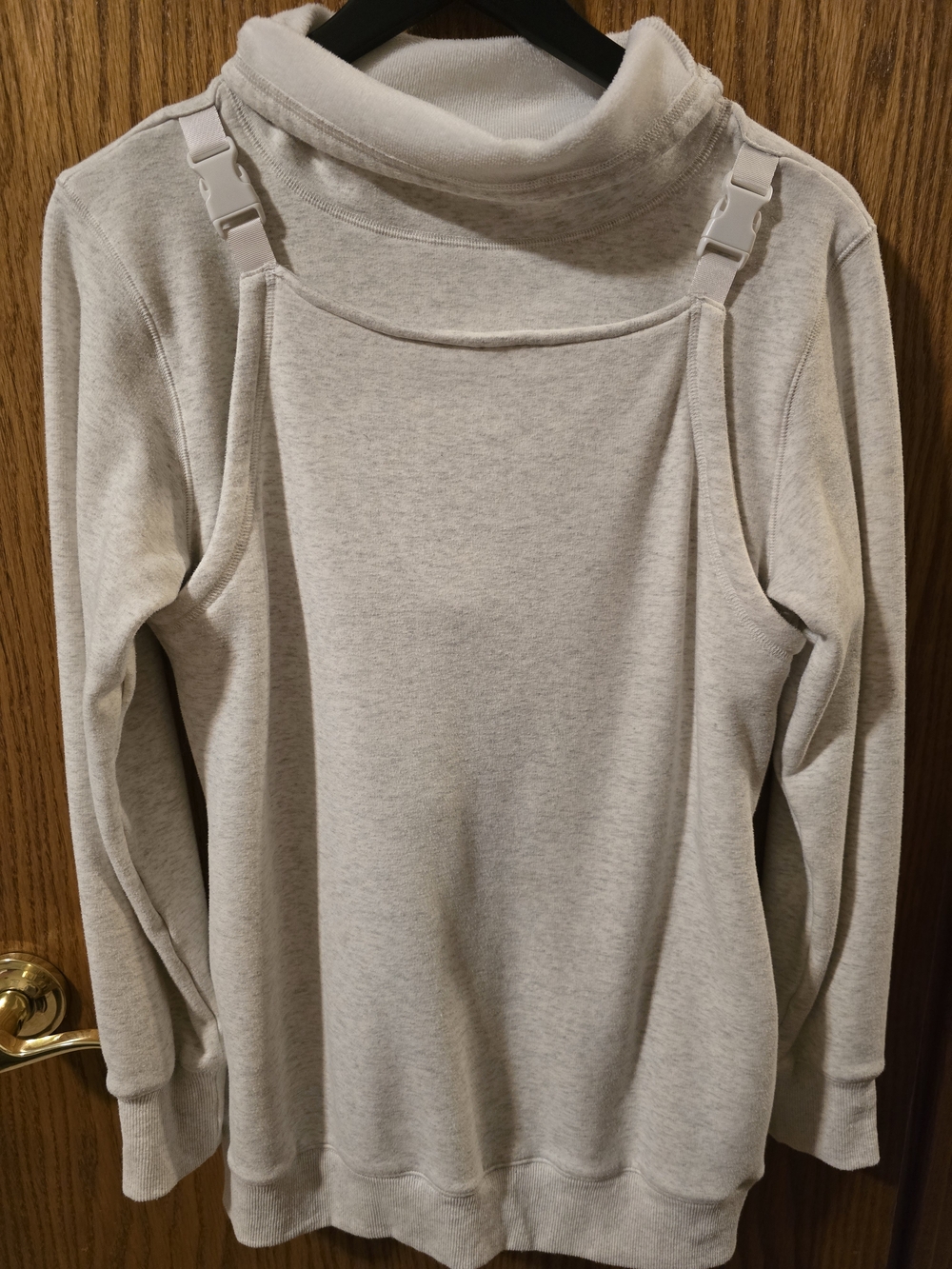 Latched Mama Babywearing Sweatshirt XS in Oatmeal - Picture 10 of 14